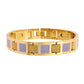 VOJ Men Dual Toned Stylish Stainless Steel Bracelet - Swadesiicart