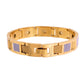 VOJ Men Dual Toned Stylish Stainless Steel Bracelet - Swadesiicart
