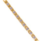 VOJ Men Dual Toned Stylish Stainless Steel Bracelet - Swadesiicart