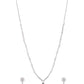 VOJ Silver Plated Green Teardrop Stone Studded Simple Jewellery Set - Swadesiicart