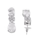 VOJ Silver Plated Stone Studded Floral Shaped Studs Earrings - Swadesiicart