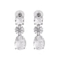 VOJ Silver Plated Stone Studded Floral Shaped Studs Earrings - Swadesiicart