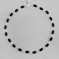VOJ Set of 2 Silver Plated Black Beads Anklets - Swadesiicart