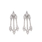 VOJ Silver Plated Ad Stone Studded Elegant Minimal Jewellery Set - Swadesiicart
