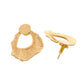 VOJ Gold Polished Anti Tarnished Designer Studs Earrings - Swadesiicart