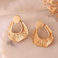 VOJ Gold Polished Anti Tarnished Designer Studs Earrings - Swadesiicart