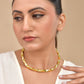 VOJ Gold Polished Anti Tarnished Designer Hasli Necklace | Swadesiicart