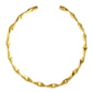 VOJ Gold Polished Anti Tarnished Designer Hasli Necklace | Swadesiicart