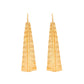 VOJ Gold Polished Anti Tarnished Elegant Designer Drop Earrings - Swadesiicart