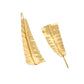 VOJ Gold Polished Anti Tarnished Elegant Designer Drop Earrings - Swadesiicart