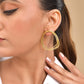 VOJ Gold Polished Anti Tarnished Multi Wired Studs Earrings - Swadesiicart