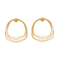 VOJ Gold Polished Anti Tarnished Multi Wired Studs Earrings - Swadesiicart