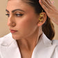 VOJ Gold Polished Moon Shaped Anti Tarnish Ear Cuff - Swadesiicart