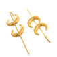 VOJ Gold Polished Moon Shaped Anti Tarnish Ear Cuff - Swadesiicart