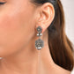 VOJ Silver Plated Oxidized Geometrical Shaped Studs Earrings - Swadesiicart