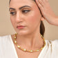VOJ Gold Polished Anti Tarnished Twisted Hasli Necklace | Swadesiicart