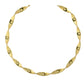 VOJ Gold Polished Anti Tarnished Twisted Hasli Necklace | Swadesiicart