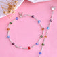 VOJ Set of 2 Silver Plated Multicolor Beads Anklets - Swadesiicart