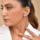 VOJ Gold Polished Floral Shaped Anti Tarnished Ear Cuff - Swadesiicart