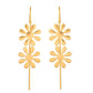 VOJ Gold Polished Floral Shaped Anti Tarnished Ear Cuff - Swadesiicart