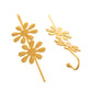 VOJ Gold Polished Floral Shaped Anti Tarnished Ear Cuff - Swadesiicart