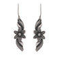VOJ Silver Plated Floral Shaped Drop Earrings - Swadesiicart