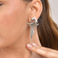 VOJ Silver Plated Bird Shaped Designer Studs Earrings - Swadesiicart