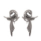 VOJ Silver Plated Bird Shaped Designer Studs Earrings - Swadesiicart