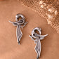 VOJ Silver Plated Bird Shaped Designer Studs Earrings - Swadesiicart