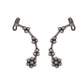 VOJ Silver Toned Floral Designer Ear Cuff - Swadesiicart