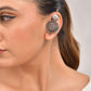 VOJ Silver Plated Circular Shaped Ear Cuff - Swadesiicart