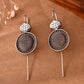 VOJ Silver Plated Circular Shaped Ear Cuff - Swadesiicart