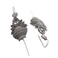 VOJ Silver Toned Designer Floral Shaped Ear Cuff - Swadesiicart