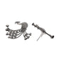 VOJ Silver Plated Dancing Peacock Shaped Studs Earrings - Swadesiicart