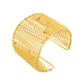 VOJ Gold Polished Anti Tarnished Cuff Bracelet For Women - Swadesiicart