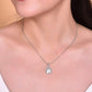 VOJ Silver Plated Flower Pandent Chain | Swadesiicart