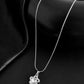 VOJ Silver Plated Flower Pandent Chain | Swadesiicart