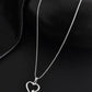 VOJ Silver Plated Heart Pandent Chain | Swadesiicart