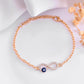VOJ Gold-Polished Evil Eye Charm Bracelet - Swadesiicart