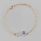 VOJ Gold-Polished Evil Eye Charm Bracelet - Swadesiicart