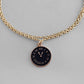 VOJ Gold-Polished Black Clock Charm Bracelet - Swadesiicart