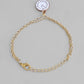 VOJ Gold-Polished White Clock Charm Bracelet - Swadesiicart