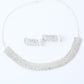 VOJ Silver Plated Stone Studded Choker Jewellery Set - Swadesiicart