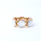 VOJ Gold-Polished With White Stone Studded Wraparound Bracelet - Swadesiicart