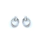 VOJ Silver Plated Circluar Studs Earring - Swadesiicart