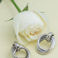 VOJ Silver Plated Circluar Studs Earring - VOJ (Valley Of Jewellery)