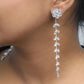 VOJ Silver Plated Stone Studded Drop Earrings - Swadesiicart