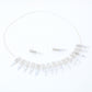 VOJ Silver Plated Stone Studded Necklace And Earring Set - Swadesiicart