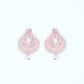 VOJ Gold-Polished With White Pearl And Stone Studded Earring With Mang Tikka Set - Swadesiicart
