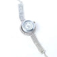 VOJ Silver Plated Watch And Stone Studded Charm Bracelet - Swadesiicart